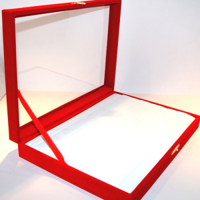 玻璃戒盒-外紅內白-大